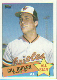 1985 Topps Baseball Cards      704     Cal Ripken AS